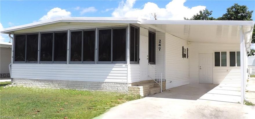 WELCOME HOME to your Florida retreat! This beautiful, spacious and turkey home includes 2-bedroom, 2 full baths, new AC unit, in a desirable 55+ community. The kitchen is open and bright, including a nice size panty and a breakfast bar.  The living room and dining area offers an inviting atmosphere, perfect for relaxing or entertaining guests. The Sunroom/Lanai room offers additional living space for entertaining or to just sit and enjoy the beautiful Florida weather.  The primary bedroom is large enough to accommodate a king-size bed and features two large walk-in closets.  The guest bedroom is also a comfortably size, ensuring privacy and comfort for your visitors. Come and enjoy the comforts and quiet living, where you own your land! Forest Park offers may great amenities including a community pool, sauna, clubhouse, free Wi-Fi, mini golf, and trash removal. Many clubs to join and special events to attend! Schedule your showing today!