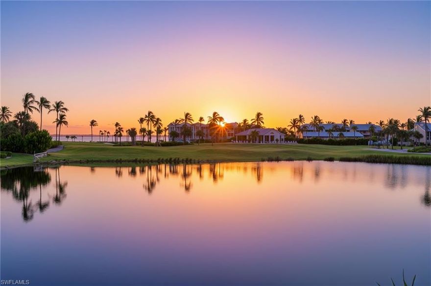 Morning light floods the beautiful window lined sunroom of this fabulous condo creating spectacular views of the sparkling lake and of the magnificent sunrise over Pine Island Sound. Lands End is at the far north end of Captiva surrounded by aquamarine water on three sides and by the South Seas golf course to the south. It is essentially in island unto itself. Enhanced by the incredible South Seas Resort amenities but set apart down a winding waterfront road, the quaint Land’s End Village creates a quiet, peaceful setting. Residents enjoy a nearly private beach along the Gulf side of the community that begins at Redfish Pass and extends along the golf course to Sunset Beach and beyond. Just steps from the condo, gathering for a toast at sunset at the dynamic rock peninsula that borders the far north end of the beach is a nightly ritual that is the perfect way to end an incredible day on Captiva. Lands End is a small community of only 68 units with a private pool, spa, fitness room, tennis courts and grilling areas. Inside the condo the high ceilings, abundant windows, gorgeous natural light, large rooms, soft neutral colors, and open floor plan make this luxurious space comfortable and inviting. Guests enjoy a private balcony while the primary bedroom opens to the lanai. Thoughtful design details such as the custom turtle mosaic in the guest bath and decorative accent tiles in the primary bath add a whimsical aspect that is fitting of this amazing vacation destination. In unit laundry and under building parking and storage add convenience. The incredible family friendly amenities of South Seas including pools, water slides, golf, marinas, tennis, dining, a water park, ice cream parlor, and trolly transportation that are available with resort membership. The shopping and dining of the Captiva Village add to the amazing island experience which includes the weekly Farmer’s Market in season. Everything you need for a perfect vacation or year round home on the island is here! Welcome to Land's End!