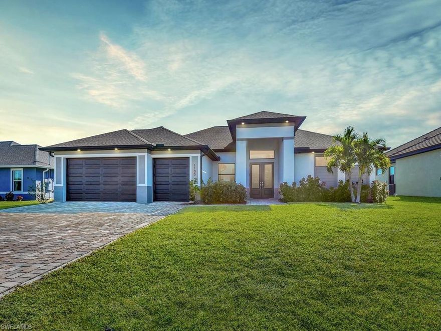 Discover contemporary luxury in this stunning 2020 construction. Every inch of this home has been tastefully curated to offer a seamless blend of style and comfort. For the car enthusiast or those needing extra room, the property features an expansive 3-car garage offering plenty of storage space.
The intuitive layout separates the owner’s quarters from the guest wing, ensuring peace and quiet for everyone. This dedicated wing features two guest bedrooms, including one with its own private en-suite bath, providing a perfect retreat for visitors.
The interior flows beautifully into the outdoors; simply slide back the glass walls to create a massive indoor-outdoor sanctuary. For added convenience, the third bathroom is strategically positioned with direct access to the pool area, serving as the ideal transition for swimmers.
Whether you’re hosting a dinner party in the chef-inspired kitchen or enjoying a morning swim in your private screened-in pool, the experience is pure relaxation and Florida lifestyle. This home can be both a lucrative investment or a sophisticated primary residence, this property delivers on every front.