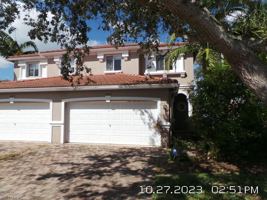 Great Opportunity! Now Available! END UNIT. GORGEOUS LAKE VIEWS. 2 CAR ATTACHED GARAGE! Fantastic, Large, 3 Bedroom 2.5 Baths Lake View Townhouse at the Colonnade at The Forum. Tile Roof. Brick Paver Drive. Open Tiled Dining and Living Room that leads to the Screened Lanai. Tiled Kitchen with Appliances, Lots of Cabinetry, and a Pantry. Good Size Bedrooms and Baths. Over 1900 Interior Square Feet! Screened Lanai with Brick Pavers and Gorgeous Water Views! 2 Car Attached Garage. Wonderful Gated Community with Pool, Playground, Basketball, Fitness Center, Club House and more! Great South Fort Myers Location near shopping, restaurants, I-75 and SW Florida International airport. Hurry to Schedule Your Showings Today!