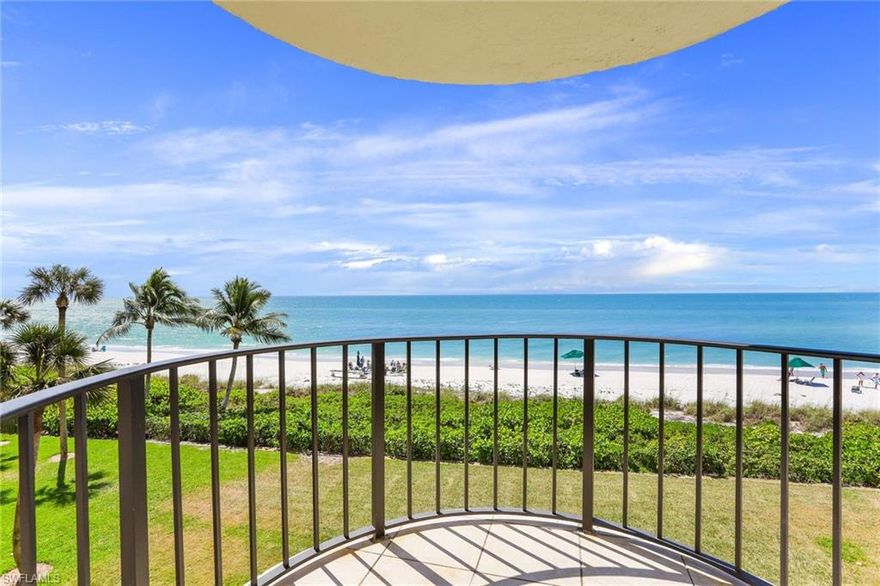 Enjoy breathtaking unobstructed views of the Gulf of Mexico from every room! This meticulously maintained 2 bed + 2 bath condo with an expanded living room & timeless elements offers "must see" front row sunset views!  Additional features include a updated kitchen with an abundance of cabinets + oversized pantry & laundry in residence. Lausanne offers resort-style amenities including an expansive elevated pool & sundeck , fitness center, social room with full kitchen, game + billiard room, library, beach chairs and umbrellas, 24 hour security, outdoor grilling & gulf facing picnic area, bike storage, secure garage and more! A short stroll or bike ride to Venetian Village where one will enjoy world-class shopping & dining. Life is good in Naples!