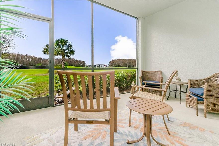 Escape to your own slice of paradise in this gorgeous Bromelia Condo—where peace, privacy, and postcard-worthy views set the tone for an unforgettable seasonal retreat. Perfectly situated along the scenic 15th hole and surrounded by lush preserves, this desirable first-floor unit offers a rare blend of natural beauty and easy access to everything you need.

Step onto your private lanai and take in breathtaking sunsets as they paint the sky in vibrant colors, while deer and local wildlife quietly pass by—creating a serene, ever-changing backdrop you’ll look forward to each day.

Inside, the home is thoughtfully designed for a comfortable and carefree stay, featuring a well-appointed layout and all the essentials, including a full kitchen and your own washer and dryer. Simply arrive, settle in, and start enjoying the Florida lifestyle.

At The National, every day feels like a resort getaway. Relax by the stunning pool with Tiki bar service, enjoy dining and drinks at the beautiful clubhouse, or stay active with pickleball, tennis, bocce ball, a fully equipped fitness center, group classes, and a rejuvenating on-site day spa.

For golf enthusiasts, optional membership transfer is available for an additional fee, granting access to the prestigious Gordon Lewis-designed championship course.

Make this your season to unwind, recharge, and indulge—because in Ave Maria, once you arrive… you’ll truly understand why it’s so special.