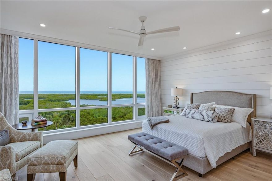 Positioned in the highly sought-after Tower 200 at Kalea Bay—widely regarded for its exceptional privacy and unobstructed lanai views, this stunning ninth-floor residence offers an effortless blend of sophistication, comfort, and coastal elegance.
Spanning four bedrooms and four-and-a-half baths, the home is thoughtfully designed to balance refined entertaining with private retreat. Three guest suites feature walk-in closets and beautifully appointed en-suite baths, offering a level of comfort and privacy rarely found. Rich wood flooring flows throughout, complemented by custom built-ins, and a striking feature wall anchoring the main living space. The residence is offered furnished, creating a seamless, furnished opportunity.
The chef’s kitchen is both functional and visually impressive, centered around a dramatic waterfall island and supported by a fully equipped butler’s pantry that easily serves as a secondary kitchen. Outfitted with Wolf and Sub-Zero appliances, including a natural gas cooktop, convection oven, and additional steam/convection oven, the space is designed for both everyday living and entertaining at scale. Automated shading in every bedroom  enhances comfort and convenience.
The owner’s suite serves as a true retreat, framed by serene Gulf waters. The adjoining spa-inspired bath features dual vanities, an expansive walk-in shower, and a beautifully designed custom closet.
Extending the living space outdoors, the expansive lanai—over 500 square feet—functions as a private sanctuary, complete with screen doors that invite in soft Gulf breezes and create a seamless indoor-outdoor experience.
This residence is more than a home—it is an invitation to live within a private, five-star resort at Kalea Bay, where world-class amenities, waterfront living, and effortless luxury define everyday life.
Beyond your residence, Kalea Bay offers an unmatched coastal experience with access to The Club at Kalea Bay—a world-class destination featuring resort pools, multiple dining venues, an extraordinary wellness center, and the luxury of a true “everyday vacation” lifestyle. Tower 200 adds its own signature touch with a stunning rooftop pool deck and open-air fitness, creating the ultimate setting to unwind, recharge, and take in the views from above.

A rare opportunity to own a residence that combines high design, resort amenities, and the exceptional lifestyle that defines Kalea Bay.