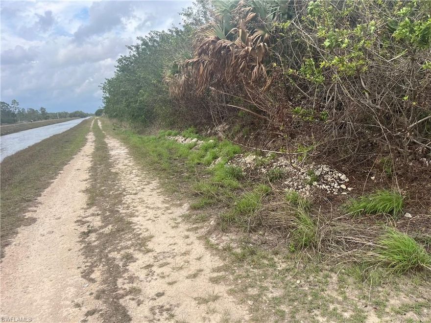 This is a beautiful 1.25-acre land located on a quiet street and located next to the canal at the end of the road. Do not miss your opportunity to own this land to build your dream home and enjoy a nice quiet country setting. Drive by today and see for yourself and make your offer before it is gone. There is no DEP inspection report but it look dry and high.