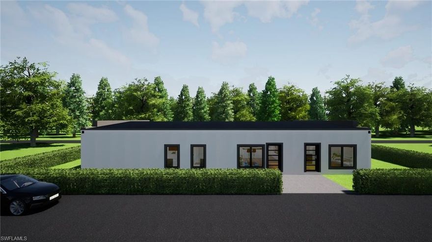 Currently under construction, Insulated Concrete Form (ICF) construction, this property features solid concrete walls, floors, and roof, offering you an unparalleled level of protection. Open concept design, this duplex has been crafted to suit the needs of both families and single individuals. Featuring 2 units with 4 bedrooms & two baths, as well as 2 units with 1 bedroom & 1 bath, this property is truly one of a kind. Located in the highly desirable Downtown Ft. Myers Area, you'll enjoy the convenience of NO HOA fees, NO additional fees, and access to city water and sewer. Designed to feature state-of-the-art design & features, impact windows & doors and high ceiling heights. Enjoy lower energy costs, thanks to the energy efficiency built right in (Energy Star Certified). Disaster resistance of this property, w/a fire rating of up to 4 hours & wind resistance that exceeds Cat 5 hurricanes. Located in the heart of Downtown Ft. Myers, situated just moments away from top-rated schools, shopping, I75, & a quick walk or drive to the charming historic district. Income producer!  Renderings are for an example only, finishes may differ.