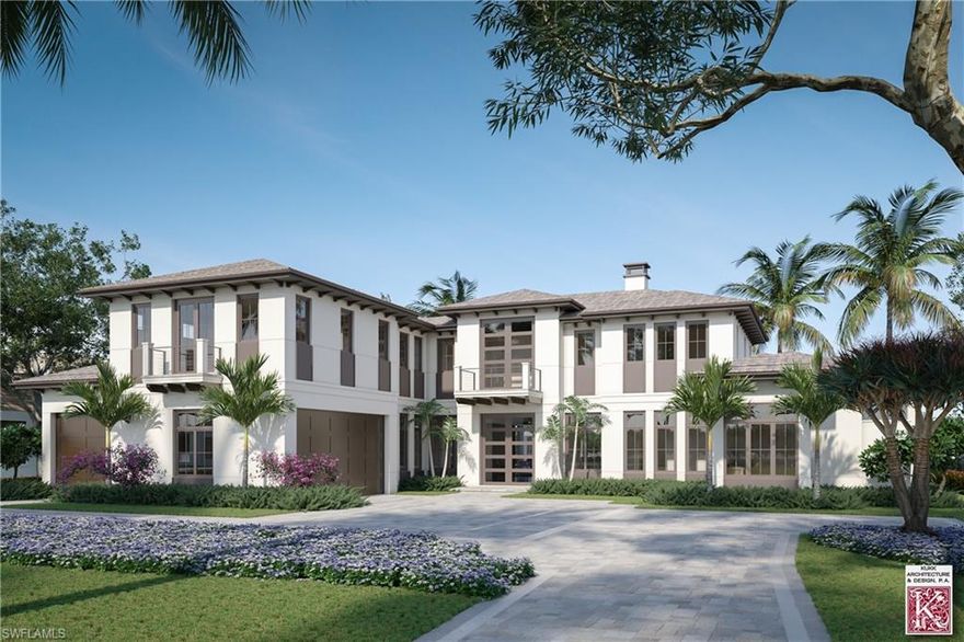 One of the most stunning lake and golf course homesites in Coquina sands serves as the perfect compliment to the Mayfair by Diamond Custom Homes. A true estate home of almost 6,000 sqft is combined with industry leading design & loaded with top finishes as you would expect from a Diamond home. Kukk Architecture & Design’s custom floor plan is perfectly paired with tasteful selections by Collins & DuPont. featuring 5 en-suite Bedrooms/baths+powder room+study is designed to give you the right amount of space to comfortably entertain all of your guests. The first floor is comprised of a large master suite leading into a great room floor plan with a chef inspired kitchen designed by Award winning EDGE cabinet & space creators. Take the elevator to the second floor to appreciate the 3 lake view balcony suites and one guest suite with its own private access. The outdoor entertainment is sure to engage all of your senses with a custom pool & spa with water features with full outdoor kitchen. All of this just 0.3 miles to Lowdermilk beach park and a short drive to downtown Naples giving the Mayfair an unmatched location that you and your guests will be sure to enjoy.
