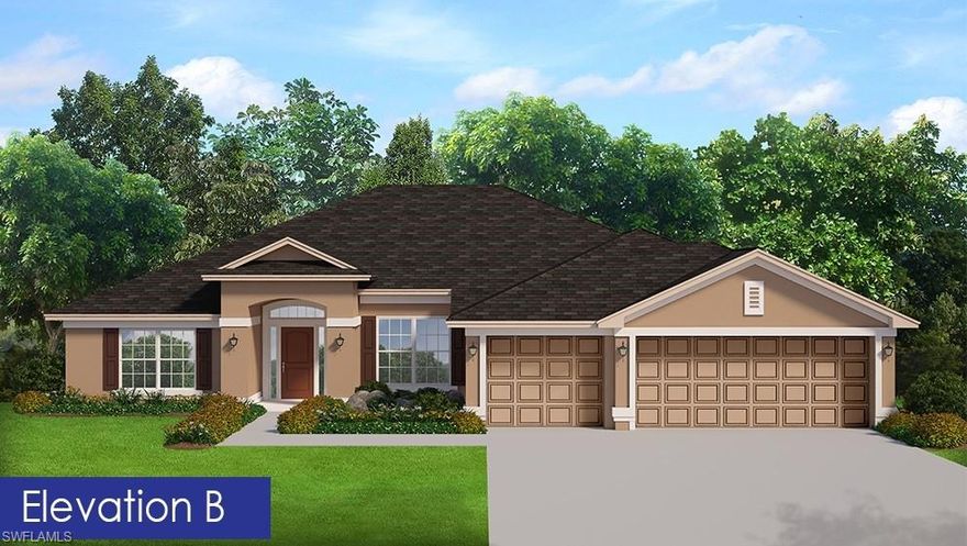 New Construction Ready to Move In - Beautiful 4/Bedrooms + Formal Dinning Room and Living Room - 3/Baths -
3/Car Garage - Separate Tiled Shower in Master Bathroom - Granite Counter Tops in Kitchen and Baths - Tile ALL Except in Bedrooms - Step Ceiling in Master Bedroom (90 Degree) - Stainless Steel Appliances (Stove, Microwave, Dishwasher) - Upgraded Cabinets - Irrigation System Only w/Bahia Sod.