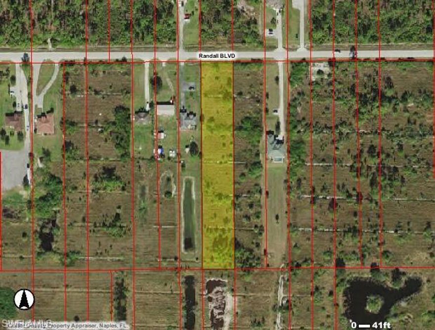 92% Upland lot!  Southern exposure on Randall Blvd just minutes from the new Publix and shopping!  Build your new home in Golden Gate Estates with no HOA! Perfect size for you to build your dream home with plenty of room for a guest house or outbuilding!