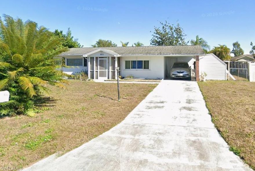 Possibilities abound with this adorable 2 bed 1 bath Lehigh Acres single family home.  This home is in need of many things but comes with good bones and great possibilities.  Put your fingerprint on this home and make it your own