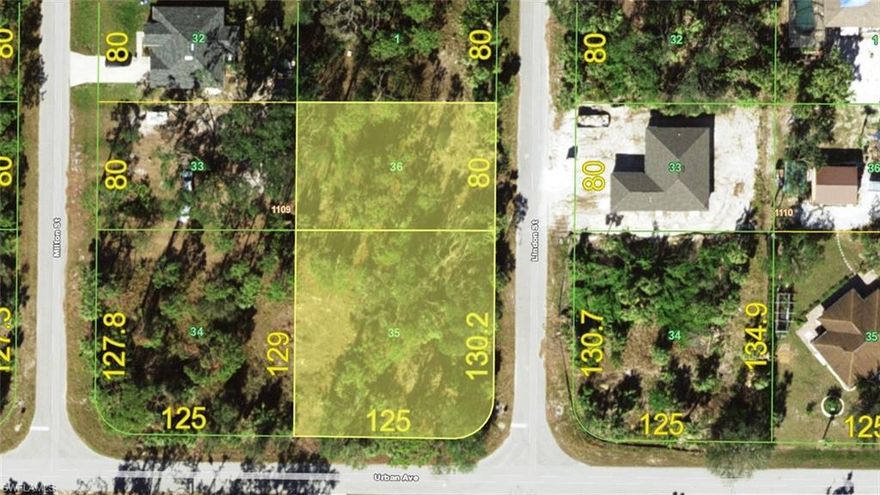 DOUBLE LOT!! No HOA, deed restrictions or CDDs!!! Not in a zone requiring scrub jay mitigation per the county website 07/31/25 - please reconfirm during due diligence. Don't wait until demand exceeds supply!! This great Residential Single Family Home zoned lot in beautiful Port Charlotte is just waiting for you!! This is nearly a quarter of an acre of the sunny Florida dream. Although out in the scenic Florida landscape, this lot is still conveniently located to shopping, dining, banking, etc. New construction is everywhere you look and you can be part of the action. Information about builders available upon request. Also perfect for self-directed IRA's, 401K's and other investment portfolios. 17.4 MILES TO THE ENGLEWOOD BEACH!