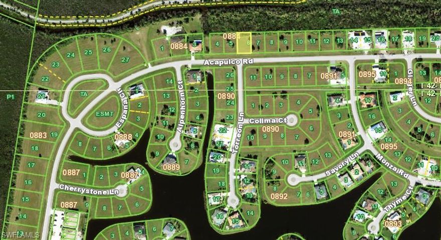 Discover this rare opportunity to purchase one, two or three contiguous lots in the quiet, sought after community of Burnt Store Lakes! This flexibility is a rarity. You have the freedom to purchase a single lot to create a cozy Florida retreat, or combine two or even all three lots to design a sprawling estate with a large garage, expansive lanai, and plenty of breathing room around you. The middle lot is to be sold with one of the side lots. Each property boasts a private and serene setting, with a natural mangrove backdrop setting the scene for quiet evenings on the back lanai. Burnt Store Lakes is a deed-restricted neighborhood with 11 peaceful lakes, scenic walking and biking paths, a family-friendly park with a playground, and picnic pavilions. Just steps from your property, you’ll also find the community kayak launch—perfect for exploring Charlotte Harbor and enjoying Florida’s natural beauty. The neighboring community of Burnt Store Marina offers two public restaurants, a public golf course, and the largest deepwater marina in SWFL. Centrally located on the Burnt Store Corridor between Punta Gorda and Cape Coral, you’ll have your choice of excellent dining and a variety of shopping options to the north or south.