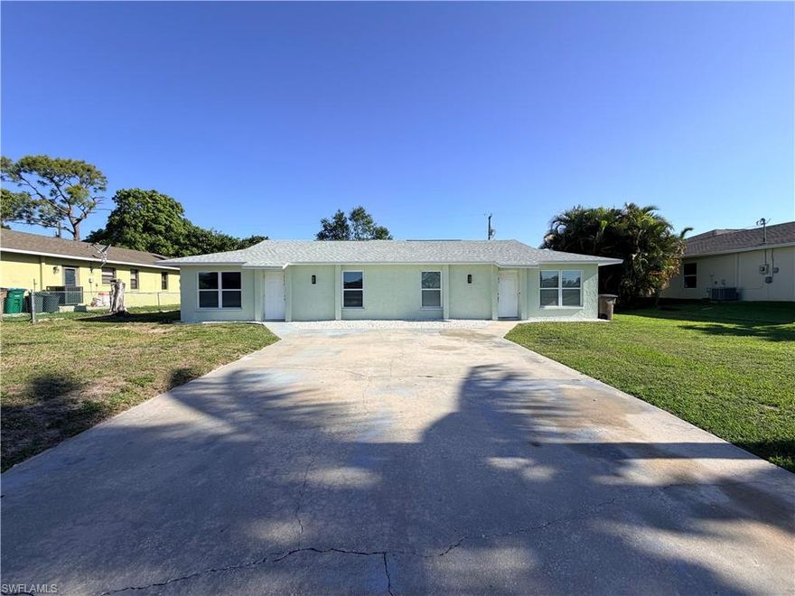 Welcome to this well-maintained 2 bedroom, 1 bathroom duplex located in a quiet, established neighborhood. This home offers a comfortable and functional layout with tile flooring throughout, providing both durability and easy upkeep. The living area features a large window that fills the space with natural light, creating a bright and inviting atmosphere. Step outside to a screened lanai and enjoy a fully fenced backyard that adds privacy and outdoor flexibility.
Conveniently situated just minutes from Publix, Target, and Lowe’s, with nearby schools and everyday essentials close by. Quick access to Veterans Pkwy makes commuting to Fort Myers easy and efficient. Make your appointment today!