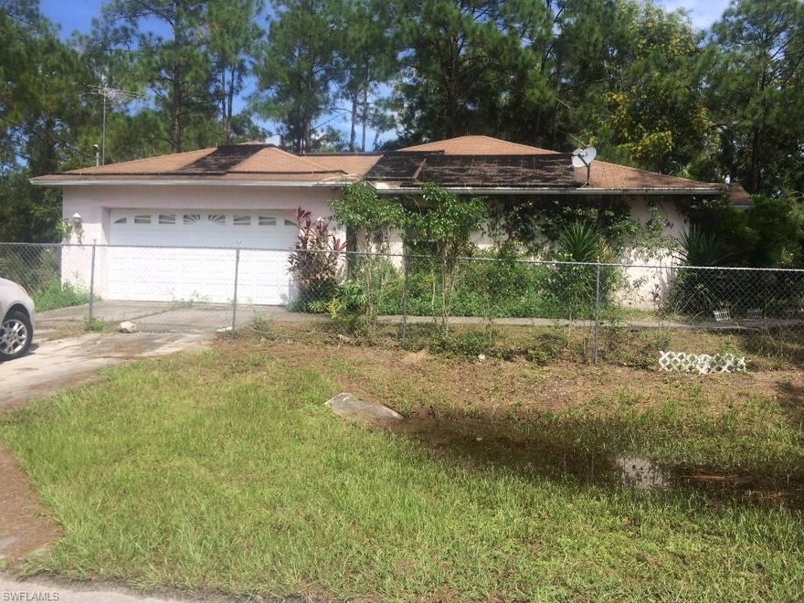 Property in need of a lot of work! AC not working. temporary window a/c installed in living room only. No water filter system. System broke
and owner has not been able to fix. Water is going directly to well to pump. Septic is bad and back flows into the home and flooded the
master bedroom and flooring needs replacement. Garage converted to a room without permits. This is a short sale contingent upon seller's
lender approval