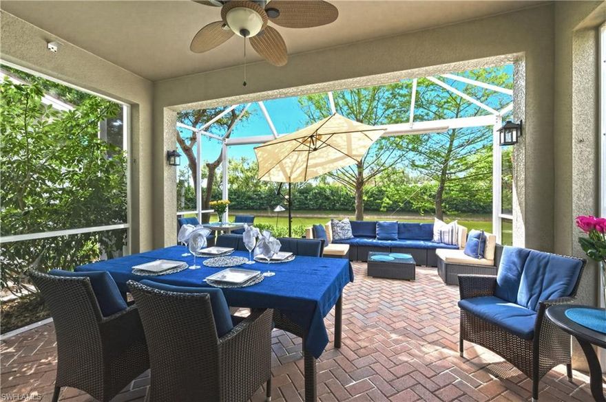 AMAZING TURNKEY rental available MAY through DECEMBER. This beautifully updated 3 bedroom, 2.5 bathroom + loft, carriage home in the Somerset Townhomes community offers a truly elevated rental experience in the heart of Fort Myers & Estero. Move in ready, this residence blends modern design with everyday comfort, creating a space that feels both stylish and inviting from the moment you walk in. Inside, you will find a fresh, contemporary interior featuring updated flooring, a modern color palette, and upgraded fixtures throughout. The open concept layout creates a seamless flow between the living, dining, and kitchen areas, making it ideal for both relaxing and entertaining. The renovated kitchen is a standout, showcasing sleek countertops, updated cabinetry with ample storage, and stainless steel appliances. This spacious home offers three bedrooms and two and a half bathrooms, with a loft, including a well appointed primary suite designed for comfort and privacy. The upstairs layout also features a convenient laundry area, adding to the home’s functionality and ease of living. Step outside to an oversized screened lanai, larger than others in the community, overlooking the lake with western exposure. It is the perfect setting to unwind, entertain, and take in Southwest Florida’s beautiful sunsets. Ideally located, this home offers easy access to shopping, dining, top rated schools, and major roadways including I 75. Just minutes from Florida Gulf Coast University, Southwest Florida International Airport, and Miromar Outlets, the location is perfect for both convenience and lifestyle. Residents also enjoy access to a community pool, adding to the appeal of this low maintenance living opportunity. If you are looking for a turnkey and move in ready rental that offers modern finishes, a functional layout, and an unbeatable location, this is one you do not want to miss. Schedule your showing today!