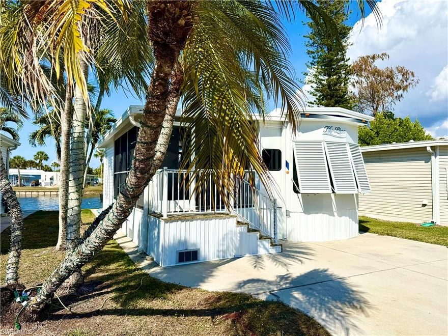 Incredible Water Views and a Screened Lanai— welcome to 442 Cheetah Drive in the Imperial Wilderness Condominium Association of Naples, Florida. This 2017 1Br/1Ba unit, being sold furnished, is exceptionally clean and relaxing. The kitchen contains ample cabinet space, an island, and dishwasher. The dinette overlooks the screened lanai with an interior view of the TV, and the sitting area contains a couch plus two chairs. In the bath area, you will appreciate the curved corner shower and linen storage. If relaxation with tropical views is what you enjoy, the bedroom will meet your expectations. There are views of the lake, plenty of storage areas, and a queen-size bed. Outdoor living at this residence is paramount. There is a spacious screened lanai with attractive tropical furniture and decor; plus, a rear patio overlooking the lake. On top of all of these tremendous features, Imperial Wilderness Condominium Association is a location where you own the land when you purchase your home. It is not leased land or a Co-Op. Making this opportunity even more attractive, IWCA was never flooded or adversely affected by any recent hurricane. Additionally, the location is brilliant. It is approximately 3 miles to shopping and restaurants, 11 miles to the Naples beaches, and 8 miles to the Marco Island beaches. Airport access is easily attainable— a 45-minute drive (RSW). Maximizing the opportunity to affordably own in Naples, FL, the HOA fee of $898. per quarter is exceptionally reasonable. That fee covers many of your needs: the safety of a gated community, water, sewer, lawn care, basic cable, trash, recycling, and community amenities. Community amenities include 2 pools with spas, bocce, pickleball, pétanque, tennis, shuffleboard, billiards, ping pong, a library, clubhouse, 2 dog parks (1 pet, 40lb. max.), nature trail, and an extremely active events calendar— there are over 100 activities available per week! If you are looking for fun or a chance to relax in paradise, this is for you!
