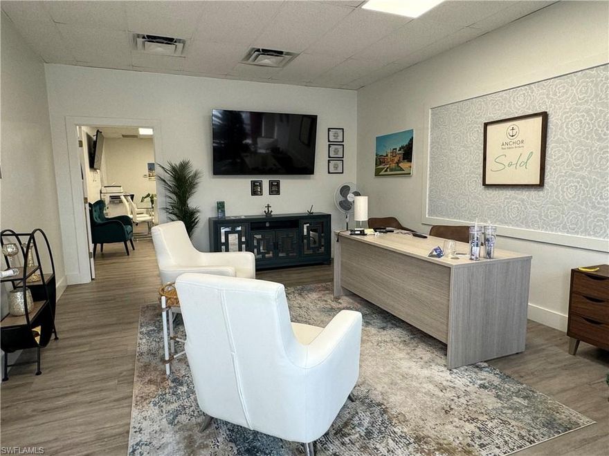 This would be someone taking over the current lease. The lease ends in March 2025. 
This is two rooms. A smaller front room and a large back room. The floors are all newer luxury vinyl. All the furniture is available for purchase as well.