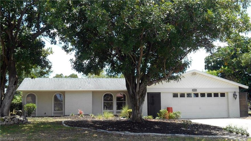 Fantastic Location! Walk To Shopping, Dinning, And New Home Goods Store. Quiet Cul De Sac Street Across From Gulf Access Homes; Quick To Fort Myers Over Veterans Bridge. Lots Of Privacy In Fenced In Back Yard With No Homes Behind You-- Water and landscaped view! Neighborhood Connects to Bike Trail.
Well Kept And Move In Ready, Split Bedrooms, Large Living Room, Separate Dinning As Well As A Spacious Family/Flex Room Off Kitchen. Large Baths and Huge Lanai. No Flood Zone.
Don't Miss This Opportunity! Priced To Sell!