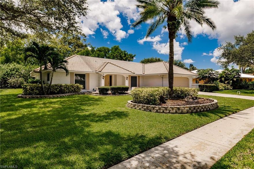 Multiple offers received. Seller wants to end this by Sunday at Noon so send your best offer. Rare offering in Lochmoor -- family built, one owner home -- first time offered for sale. Lovingly maintained through out the years, the home is huge -- over 2,650 square feet. Recent updates are the tile roof (2008) and a complete remodel of the pool and cage (2017) to enlarge the pool deck area for lounging and enjoying the southwest Florida sun. Enclosed pool area is a whopping 1255 square feet for you and your guests' enjoyment. New impact resistant windows throughout. Two HVACs to keep the whole house extra cool when needed. Call your agent and see this home before it is gone. FYI: Paradise Isle, the new development for the marina and Lochmoor Country Club has been given the green light from the County Commissioners. See remarks
