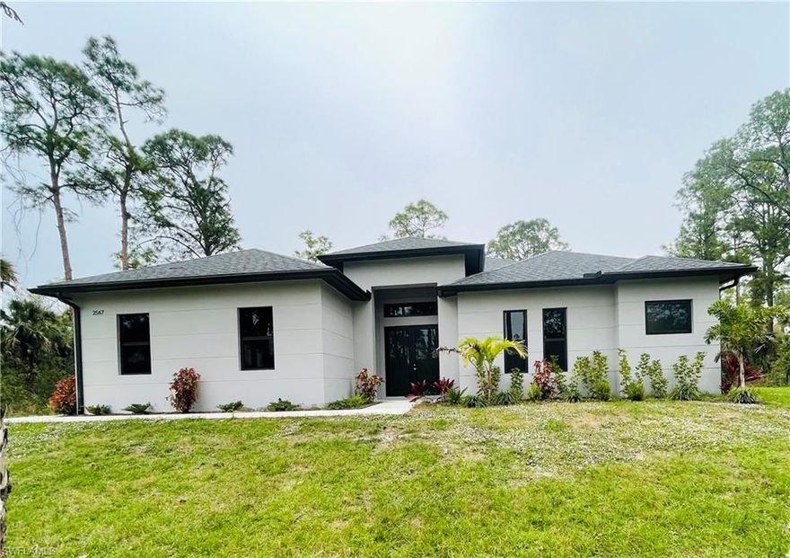 For Rent – Available April 1, 2026 | Golden Gate Estates
Beautiful newer construction home built in 2024 located in the desirable Golden Gate Estates area. This spacious 3 bedroom, 2 1/2 bathroom + den home offers approximately 1,900 square feet of living space and sits on 2.5 acres, providing exceptional privacy, peace, and room to enjoy nature.
The home features tile flooring throughout, a luxury kitchen with quartz countertops, stainless steel appliances, and an open-concept layout perfect for comfortable living and entertaining. Enjoy the outdoors from the private covered lanai, ideal for relaxing or dining outside.
Additional features include:
Washer and dryer in the home
Attached 2-car garage
Modern finishes throughout
Spacious den perfect for a home office or flex space
Conveniently located just minutes from the Randall Boulevard Extension, Publix, Everglades Plaza, shopping, dining, and more, making it a great location that offers both privacy and accessibility.
Available April 1, 2026.