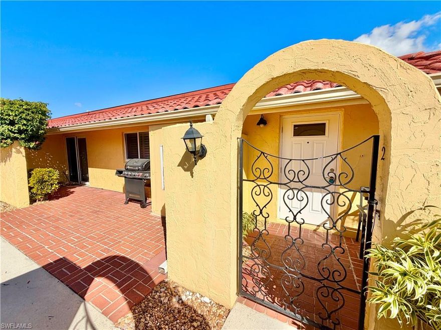 his inviting two bedroom, two bathroom residence offers the comfort and privacy of villa style living with stunning waterfront views. Available partially furnished or unfurnished, the home features carpet free living with tile flooring throughout the main living areas and luxury vinyl flooring in the master bathroom. Impact windows provide added energy efficiency and storm protection, while the spacious enclosed lanai creates an ideal setting for relaxing, enjoying drinks, or sharing meals while taking in the serene water views. A private courtyard at the entrance adds an extra layer of privacy and a welcoming outdoor space as you arrive home.

Located within The Glades Golf and Country Club, this annual rental places you in one of Naples’ most established and welcoming communities. The Glades spans approximately 200 acres of beautifully maintained Old Florida landscaping and offers an active lifestyle with 36 holes of golf across two thoughtfully designed courses. Residents enjoy access to a nationally recognized pickleball complex with twelve permanent competition ready courts and a dedicated practice and training facility, as well as six Har Tru clay tennis courts, newly renovated bocce courts, and ten community pools spread throughout the neighborhood. A full calendar of social activities encourages a strong sense of connection and community.

The Pines course is an eighteen hole par seventy layout that challenges golfers with lakes, sand traps, and winding fairways, while The Palmetto is an eighteen hole par fifty five executive course that is ideal for sharpening iron play and hosts the popular year round couples Gruesome Twosome tournament. Country club dining is available at the 19th Hole restaurant, which serves lunch daily along with Sunday breakfast during the high season and dinner several evenings each week, all overlooking the golf course and pool. The Glades Golf and Country Club is conveniently located just a short drive from shopping, dining, I-75, downtown Naples, and the area’s world famous white sand beaches.