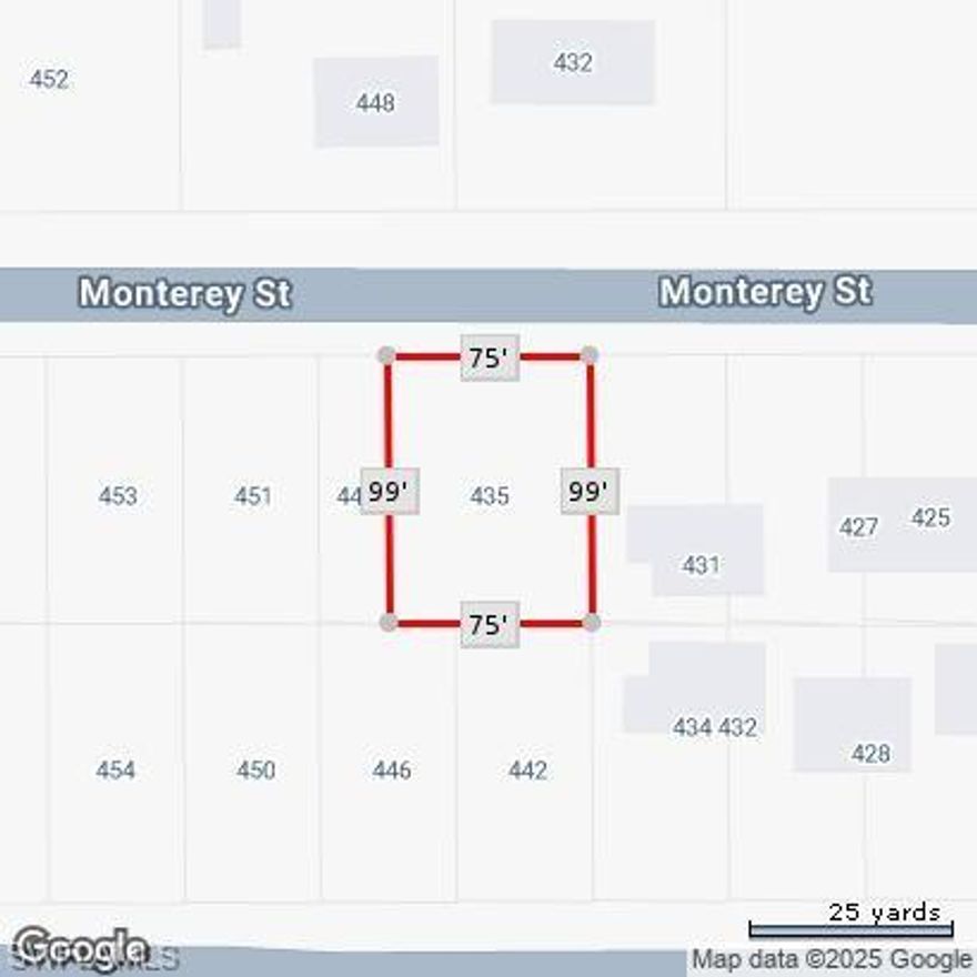 Build-Ready Vacant Lot in North Fort Myers – Ideal Blank Canvas!

Discover this fully cleared, level 7,400 sq ft (approx.) vacant lot at 435 Monterey St, perfectly positioned in a quiet, established neighborhood. With no HOA, no flood zone designation, and no build-time restrictions, this lot gives you complete freedom—whether you're planning your forever home or an investment build. Utilities, including water and sewer, are available close by (verify with county records), allowing for a smoother development process. Conveniently located near schools, shopping, dining, and quick access to the Caloosahatchee River for boating and waterfront recreation, this parcel combines serenity and accessibility. Don’t miss out on the opportunity to bring your vision to life in a tranquil Southwest Florida setting!