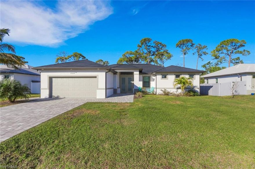 POWERED BY THE FUTURE – ULTRA-RARE TESLA SOLAR ROOF HOME WITH POOL & SPA IN A PRIME BONITA SPRINGS LOCATION, ALL FOR UNDER $800K!
Welcome to 23224 El Dorado Blvd, a 2023-built Raven model that delivers something almost no other home in Southwest Florida can: a fully integrated Tesla Solar Roof producing nearly 10KW of power. This is not an add-on system; this is next-generation energy engineered into the home. The result: tiny to virtually nonexistent electric bills, protection from rising utility rates, and a 25-YEAR Tesla parts-and-labor warranty. True energy independence starts here.
This 4-bedroom, 2-bath residence offers 1,800 sq ft of modern luxury centered around a private POOL & SPA built for year-round Florida living. Premium finishes include tile and granite throughout, custom wood cabinetry, stainless steel appliances, designer fan/light combos in every room, Low-E hurricane impact windows, 8' interior doors, and 10' tray ceilings that create a bright, spacious, high-end feel from the moment you enter.
Built in 2023 to today’s toughest construction standards, this home means lower insurance, maximum efficiency, and minimal maintenance, exactly what homeowners and savvy investors want. The outdoor living space delivers a true resort lifestyle with a covered lanai, heated pool, and spa, and the perfect setting to entertain day or night.
PRIME LOCATION just off Coconut Road, minutes from Coconut Point Mall, top-rated schools, elite dining, the Hyatt Coconut Point, and the new Ritz-Carlton Residences. Beaches, golf, marinas, and Southwest Florida’s best attractions are all within minutes.
This property is perfect for any end user OR a powerhouse addition to an investor’s STR portfolio. With near-zero energy costs, new construction reliability, and one of the most desirable locations in Bonita Springs, the numbers work better here than almost anywhere else.
Homes like this simply do not exist: new construction + pool & spa + impact glass + Tesla Solar Roof already installed, and ALL FOR UNDER $800K. Energy costs will only rise; this home was built to beat them.
If you want the most advanced, lowest-cost-to-own, highest-demand property on the market...Better hurry!