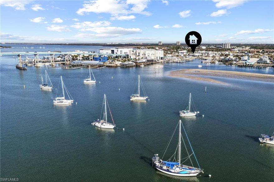 Location, location, location! Fort Myers Beach is just a walk over the bridge. This lot is located in Gulf Cove, a co-op community. This means you own 1/60th of the community. It is a 55+ waterfront community, the Board of Directors is working on a process for the boat slip assignments. Low HOA fees, only $800/quarter! Sewer, water, and electric for the community has been completed, and a newer electric power pedestal has already been installed for the lot. Highway ready RVs currently allowed on the lot. Large lot with concrete pad allows enough space to accommodate a double wide trailer. New homes must be built to FEMA standards 8-10 feet above ground. Water, sewer, and electric available. Discover your new piece of paradise today!