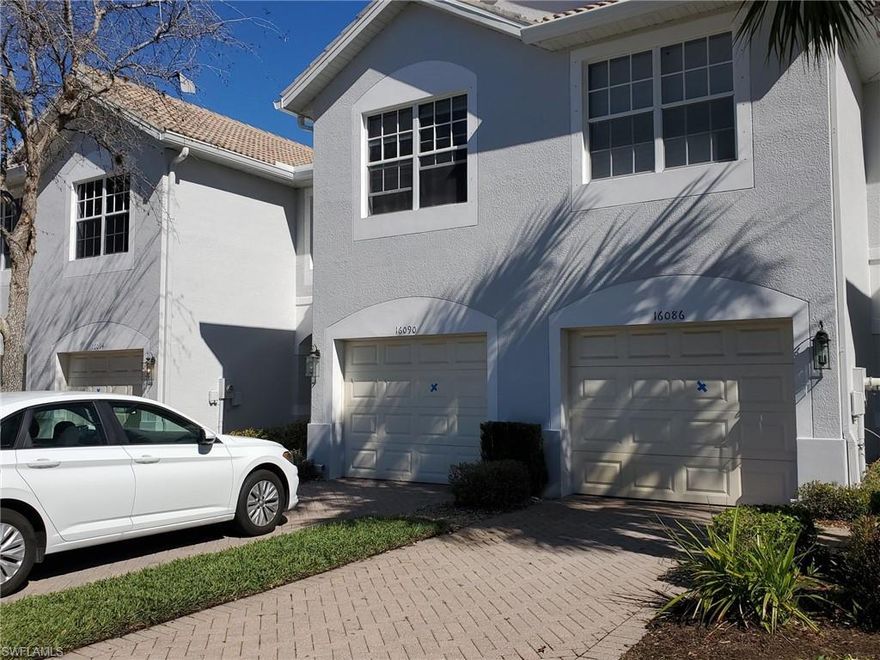 This is a must-see preserve view one-car garage townhome! The first floor provides an open floor plan, a half bath, and an eat-in kitchen. This townhome has tile throughout on the first floor and LVP on the stairs and the entire second floor and bedrooms. Laundry on the 2nd floor.  The roof was replaced in 2019 and all buildings are currently being painted with a freshly updated color palate. This home is a short walk to the community pool and tennis courts. Milano is conveniently located and provides easy access to Vanderbilt Beach and The Mercato, a shopping and restaurant destination! This family-friendly community is in the A-rated school district with Veterans Memorial Elementary, North Naples Middle School, and Gulf Coast High School.