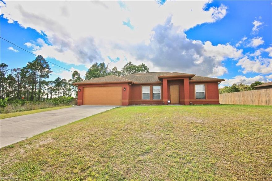 Home features volume ceiling and plant shelves throughout, large wooded backyard, open floor plan great for entertaining. Brand new tile floors installed in the living-room and wet areas. Kitchen has raised panel cabinets. Located close to SR 82, easy commute. Brand new 7-11 just built one street over.