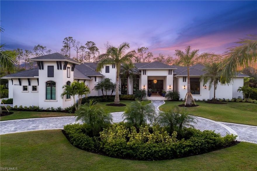 This spectacular Estate home in Quail West sits on a private preserve lot and offers stunning upgrades and finishes throughout.  Thoughtfully designed by Diamond Custom Homes the estate includes a split bedroom floor plan, a gourmet chefs kitchen, a fully equipped bar with two wine coolers, and a catering kitchen.  The vaulted great room has 10 foot pocketing sliders which open to an expansive outdoor entertainment area including a wet bar and grill, see through fireplace, custom designed pool with water feature and LED lights, and a separate dining area.  Quail West has so much to offer.  With its newly renovated 70,000 square foot clubhouse, new stand alone fitness center, two 18 hole Arthur Hills designed golf courses, full service salon and spa, solarium pool, wine bar, café, red clay tennis courts, pickle ball and bocce, there truly is something for everyone.  Make Quail West your home today!