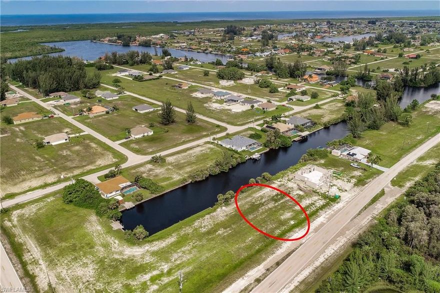 HUGE PRICE DROP! NO BRIDGES. DIRECT GULF ACCESS. WESTERN REAR EXPOSURE WITH GEOREOUS SUNSETS. 
Enjoy boating out Matlacha Pass and in to Charlotte Harbor and to the many sandy beach islands. Build your dream home here!