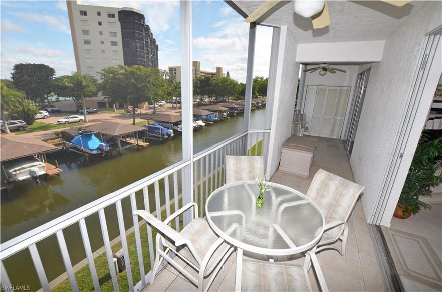 WELCOME TO THIS SPACIOUS 2 BEDROOM, 2 BATHROOM CORNER RESIDENCE THAT IS BEING OFFERED TURNKEY FURNISHED AND EQUIPPED WITH A DEEDED UNDER BUILDING PARKING SPACE. GREAT INVESTMENT POTENTIAL AS WEEKLY RENTALS ARE ALLOWED IN THIS BUILDING WITH INCOME ALREADY IN PLACE FOR 2016. PEACEFUL CANAL VIEWS FROM THE LARGE SCREENED LANAI OR ON A SUNNY DAY, EVEN CAPTURE PARTIAL BAY VIEWS. THIS SPLIT BEDROOM FLOOR PLAN OFFERS OVER 1200 SQ FT LIVING AREA FEATURING A BREAKFAST ROOM OFF THE OPEN & BRIGHT KITCHEN WITH TONS OF NATURAL SUNLIGHT THROUGHOUT FROM THE ADDITIONAL WINDOWS FOUND IN THE CORNER UNITS, DIRECT LANAI ACCESS FROM THE MASTER SUITE & MUCH MORE.  AMENITIES AT CASA MARINA INCLUDE A HEATED POOL & SPA, TENNIS COURTS, DEEDED BEACH ACCESS & FISHING PIER. ITS ON THE SOUTH END OF FORT MYERS BEACH WITHIN WALKING DISTANCE TO THE WHITE SAND BEACHES, SHOPPING, LOCAL MARINA AND MORE! IF YOU'RE AN AVID BOATER, THERE'S EVEN BOAT DOCKS AVAILABLE FOR PURCHASE RIGHT DOWNSTAIRS. CALL TODAY TO SCHEDULE YOUR PRIVATE TOUR. COME LIVE THE SOUTHWEST FLORIDA LIFESTYLE TO THE FULLEST HERE!