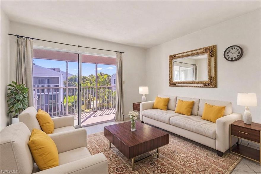 IMPACT WINDOWS – NEW ROOF – PRIME MARCO ISLAND LOCATION! Discover the perfect blend of value, comfort, and location with this 2-bedroom, 2-bath condo in the heart of Marco Island—offered for under $250K! This residence presents a rare opportunity to own a piece of paradise at an affordable price, whether you’re an investor seeking strong annual rental potential or a first-time homebuyer dreaming of island living. Step inside and find a bright and inviting interior designed for low-maintenance living. The condo features impact-resistant windows, a new roof, and a freshly updated stucco exterior, offering both peace of mind and modern curb appeal. Each bedroom provides ample space and natural light, while the open living area creates a comfortable setting for relaxing or entertaining guests. Enjoy your morning coffee or evening breezes from your private balcony or take advantage of the community pool, perfect for cooling off on warm Florida days. Each unit comes with its own assigned parking space, along with plenty of guest parking for friends and family. This quiet, well-maintained community is ideally located close to Marco Island’s beautiful beaches, shopping centers, restaurants, and entertainment options, allowing you to experience everything that makes this tropical destination so desirable. Spend your days soaking up the sun, exploring local boutiques, or savoring fresh seafood at nearby waterfront spots—all just minutes from your front door. Whether you’re seeking a smart investment, a seasonal getaway, or a full-time residence, this Marco Island condo offers exceptional potential and a true Florida lifestyle at a price that’s hard to beat. Experience the best of coastal living—relaxed, convenient, and full of opportunity! Schedule your showing today! THIS PROPERTY QUALIFIES FOR A 1% LENDER INCENTIVE IF USING PREFERRED LENDER, INQUIRE FOR MORE DETAILS** Renderings that showcase furniture have been virtually staged