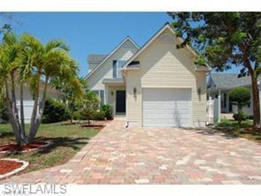 Here's you chance to own an affordable 2-Story 3BR, 2.5BA SF home with 1 car garage close to shopping and downtown! Features large master bedroom with his and hers closets on ground floor, large eat-in kitchen, bamboo laminate and carpet flooring, 2 generous sized bedrooms and bath upstairs, manual hurricane shutters, brick paver, fenced in patio area  paver driveway, BRAND-NEW A/C unit and more. Leawood Lakes of Naples is centrally located, has a community pool and very low HOA fees. See remarks for showing instructions.