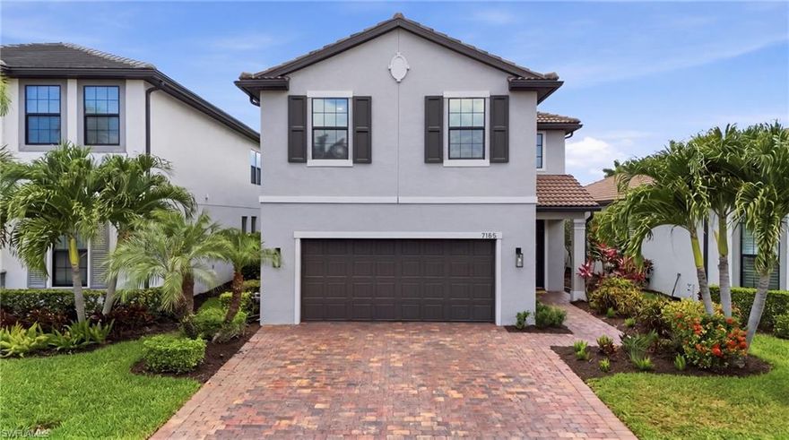 Welcome to the kind of lifestyle people move here for.

Perfectly positioned in Avery Square with a coveted west facing lake view, this beautifully designed 5 bedroom, 3.5 bath residence with a 2 car garage offers stunning sunset skies, a panoramic screen enclosure, and effortless indoor outdoor living in one of Naples most desirable locations west of I 75.

Bright, fresh, and thoughtfully designed, the home blends modern comfort with a relaxed coastal aesthetic that immediately feels inviting. Designed with both comfort and functionality in mind, the spacious floor plan offers enough room for everyone with four bedrooms upstairs, including a beautifully appointed primary suite featuring a custom California Closet designed for both style and organization. An additional downstairs bedroom provides flexibility for a private guest suite, home office, playroom, or fitness space depending on your lifestyle needs.

The open concept main living area is filled with natural light and seamlessly connects the kitchen, dining, and living spaces creating the ideal setting for entertaining or everyday living. Step outside and enjoy peaceful lake views and glowing western sunsets from your private outdoor living space, complete with a panoramic screen enclosure that enhances the view while creating the perfect backdrop for morning coffee, relaxing evenings, or gathering with friends and family.

For added peace of mind, the home is fully equipped with a generator and features impact windows and doors throughout.

Located within a top rated school district and just minutes from Naples pristine beaches, Mercato, Waterside Shops, dining, fitness studios, golf, parks, and everyday conveniences, this location truly offers the best of everything.

Enjoy the rare combination of peaceful lakefront living while being incredibly close to all that Naples has to offer. A lifestyle of convenience, beauty, and connection awaits in this home.