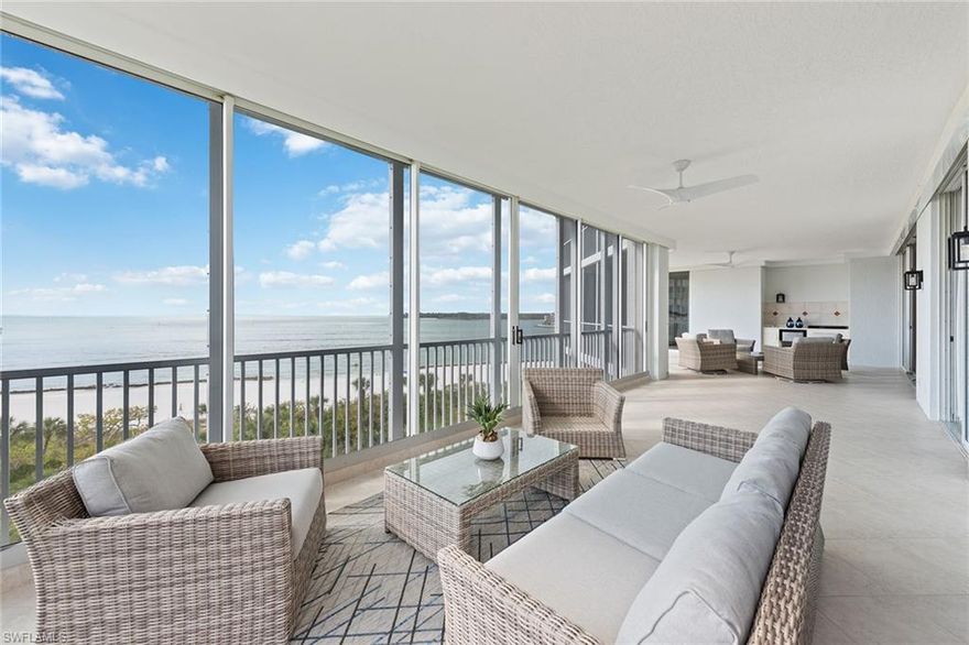 Rare opportunity for a prime and treasured front-unit location in the Riviera in Hideaway Beach that has just been upgraded. This spacious, light and bright plan offers over 4,700 square feet (3,523 AC), three bedrooms plus a den and three-and-a-half baths showcasing the most beautiful views from nearly every room. Some upgrades include new furnishings, paint, lighting and more. One of the most special features of the unit is the glassed-in lanai that offers a front-row view of the Gulf of Mexico, beach, daily boat parade, area wildlife and colorful sunsets. One-year home warranty included with purchase. Hideaway Beach is a prestigious, gated community with over 2 miles of beach, sports complex with a nine-hole golf course, tennis, pickleball, fitness center, beautiful, Gulf-front formal and informal dining facilities, fun social calendar and more. One of the only condominium listings available in Hideaway at the time of listing. Will not last long.