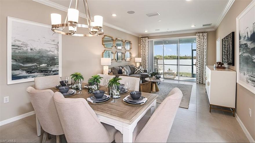 Enjoy resort-style living in Esplanade Lake Club, a premier lakeside community in Southwest Florida. This UNFURNISHED 2nd-FLOOR condo offers 14-FOOT CEILINGS in the main living area, a bright, open layout with 2 bedrooms, 2 full bathrooms, and a flexible DEN/STUDY—perfect for a home office or additional guest space. The kitchen opens to the main living area with a breakfast bar and ample cabinetry. Ideal for everyday living and entertaining. Step onto the private screened lanai and unwind with peaceful preserve and GREEN-SPACE VIEWS—a serene backdrop that feels private and quiet. 
Residents enjoy Esplanade Lake Club’s exceptional amenities including a RESORT-STYLE POOL, fitness center with classes, pickleball and tennis courts, SPA, Cabana Bar & Grill, Toasted Café, and a private LAKESIDE BEACH with kayak launch—plus a vibrant social calendar. Conveniently located near Gulf Coast Town Center, FGCU, I-75, and RSW Airport, with shopping and dining just minutes away. *PHOTOS ARE OF MODEL UNIT.