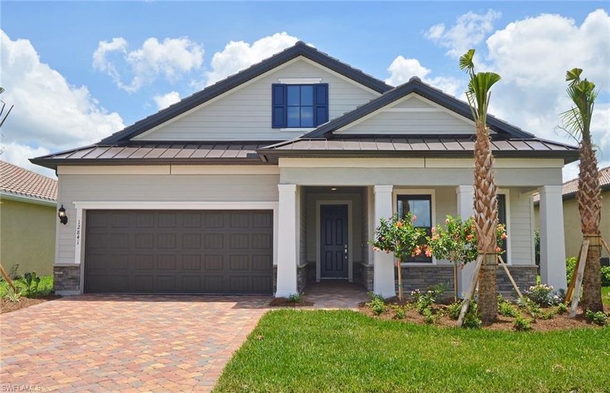 The Summerwood, special features BIA award from the Parade of Homes. This home offers a zero corner sliding glass door option at lanai lending itself to a spacious pool. Equipped with stainless steel appliances, large kitchen island, white maple cabinets and quartz countertops throughout. Master bath offers a super walk-in shower, and 6 x 24 porcelain tile throughout. This home is very well designed with many extras.