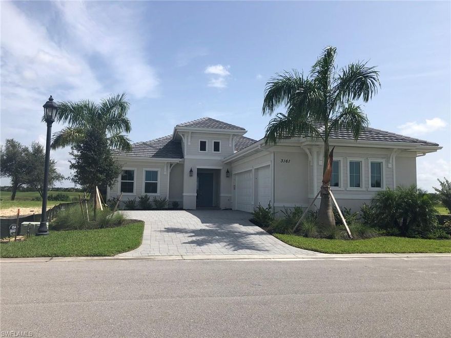 New Construction!!! Stock Signature Homes , the Easton Floor plan, offers you a great room style living and Dining. 4 bedrooms, a den/study, 3 and half bathrooms, 3 car attached garage with epoxy floors. Large master suite, walk-in closets, large kitchen with center island, and lots of cabinet space. The outdoor living area comes complete with a custom pool and spa with outdoor kitchen hookups, all screened in, overlooking the 8th and 15 holes of the beautiful Creek Course at Fiddler's Creek.