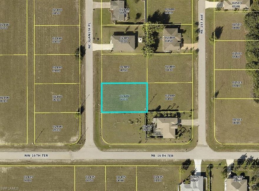 Don't miss the opportunity to build your dream home, or invest in your future on this beautiful .25 acre lot located in Northeast Cape Coral. Enjoy the stunning Florida Sunsets on this eastern exposure lot. Location, Location! Located just off of Sanata Barbera Blvd., this lot is just a short car ride to the Pine Island/ Matalacha area, Punta Gorda, Charlotte Harbor, Boston Redsox & Minnesota Twins spring training facilities, International airport, Downtown & Central Fort Myers, Fort Myers Beaches, and Sanibel/Captiva Islands. Seller has additional lots, and lot packages available upon request, and currently has numerous lot home packages located in SWFL area that are currently under various stages of construction that are for sale. For more information please contact listing agent.