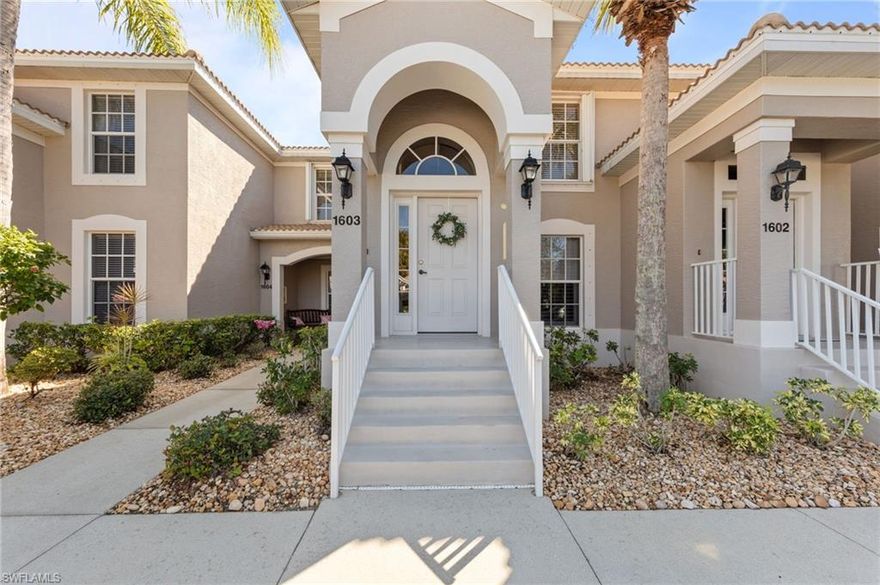 SHOWSTOPPER!!! Absolute WOW FACTOR!! Refined luxury and effortless Florida living define this beautifully furnished, TURNKEY 2-bedroom, 2-bath second-floor residence in the prestigious, gated community of Colonial Country Club. Thoughtfully enhanced with every detail of high-end upgrades and timeless finishes, this home offers an elevated lifestyle in a serene resort-style setting.
The fully remodeled, attention to every detail in the kitchen is a standout, featuring quartz countertops, newer appliances, under-counter lighting, and a deluxe pantry, creating a space that is both elegant and highly functional. It is the comfort and heart of this home! The open layout flows seamlessly into the living and dining areas, ideal for entertaining or relaxed everyday living.
The primary suite serves as a private retreat with plantation shutters, upgraded whisper-quiet ceiling fans, and a well-appointed en-suite bath with walk-in shower. The second bedroom offers privacy, is comfortable and serene for your guests to enjoy.  Relax and enjoy tropical screened lanai finished with upgraded diagonal tile and enjoy tranquil southeast-facing lake views, perfect for morning coffee or sunset evenings or entertaining guests.
Additional features include a blend of accordion and electric hurricane shutters which gives peace of mind. Covered assigned parking and extra storage!
Residents of Colonial enjoy access to exceptional amenities including a newly renovated championship golf course, which this home is on a pay-as-you-play basis, clubhouse dining, full-service spa, attended fitness center, pickleball, tennis, bocce, lap pool, scenic walking paths and biking, and a vibrant social calendar! Conveniently located near RSW International Airport, shopping, dining, and Southwest Florida’s renowned Gulf beaches. Ideal as a full-time residence, seasonal retreat, or investment opportunity with flexible leasing options. This is THE ONE you have been looking for! Come see it, fall in love and start living a lifestyle where it feels like vacation everyday!