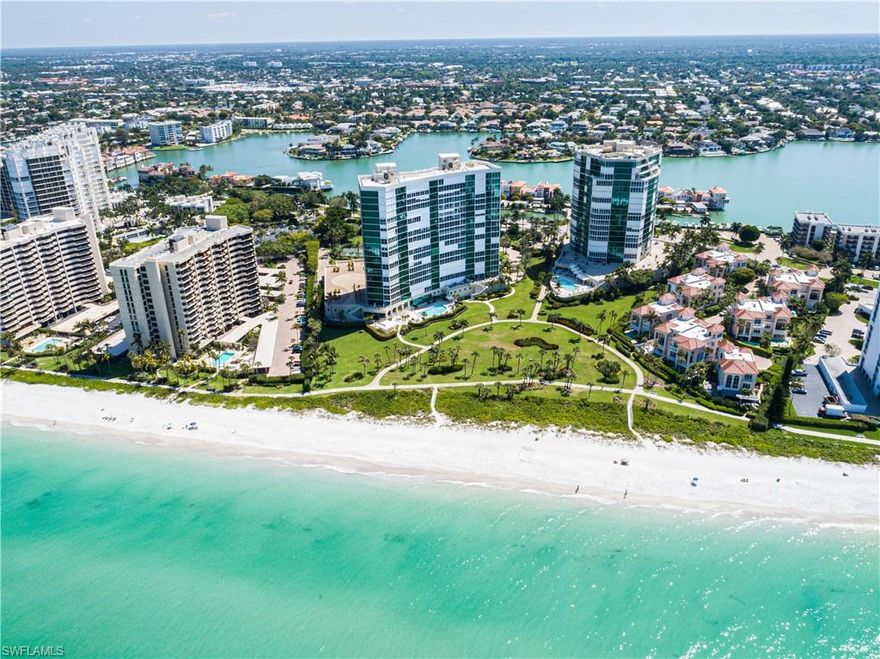 Panoramic views of the Gulf of Mexico await you at this spacious end unit residence with coveted "sunset" exposure looking directly to the beach.  Enjoy the peaceful sounds of the surf from your lanai, or get ready to grill in the comfort of your own beach home, from the second lanai adjacent to family room and near kitchen.  This terrace also offers partial Bay views.  The "04" residence is the largest of the floorplans available at this luxury beachfront building.  Also the third floor unit is on the 5th level in the building so the views are absolutely commanding!  The floor to ceiling windows frame expansive and glorious views of the Gulf immediately upon entry to this residence.  Le Ciel Park Tower is beautifully updated with 24/7 security, on-site management, and all the customary amenities you would expect:  fantastic fitness center, social room, guest suites, Gulf-front heated pool and spa, sundeck & poolside BBQ & private tennis courts.   Pet friendly too!  This residence is ready to be creatively redesigned to be into a beachfront masterpiece.   This residence also features marble bathroom countertops; KitchenAid/GE Monogram appliances and has 3 a/c zones.