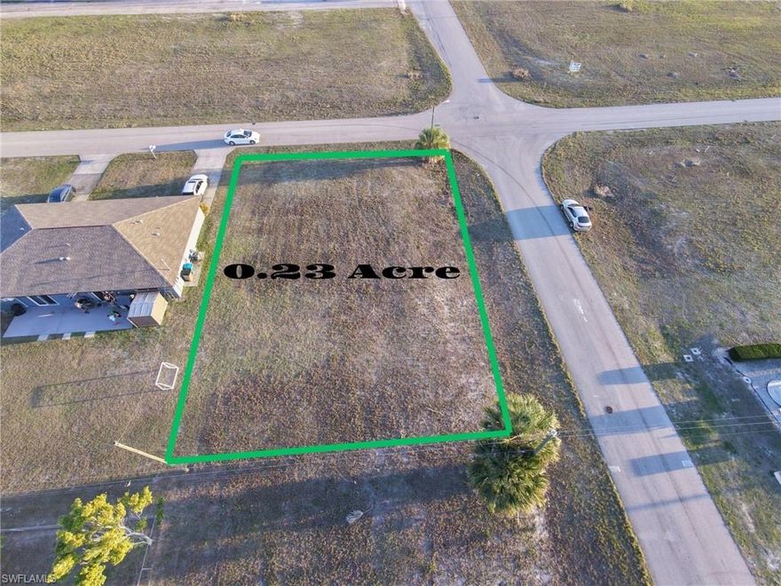 Commercial lot in one of the fastest-growing areas of Cape Coral, strategically located just 2 minutes from Pine Island Rd, a major high-traffic corridor with continuous development. Surrounded by major shopping centers and well-known businesses such as Walmart, Publix, Lowe’s, and recognized car dealerships, this property offers excellent visibility and a steady flow of potential customers. It’s the ideal opportunity to establish or expand your business in a dynamic area with strong demand and outstanding commercial growth potential.