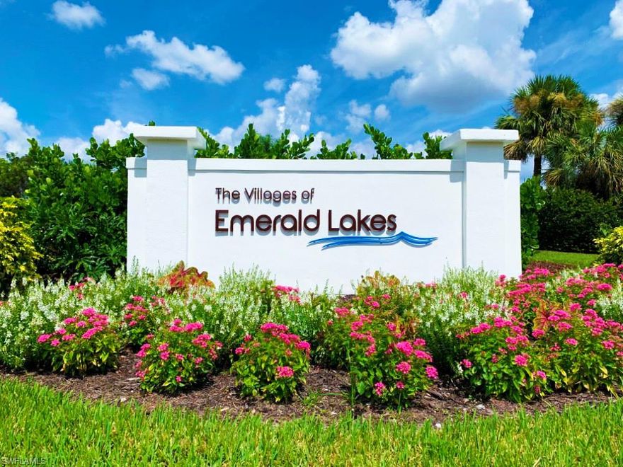 Bring your best self to this amazing Location! 3 bedrooms, 2 bath home in a most desirable neighborhood of Emerald Lakes with low low HOA. The home features updated bathrooms with jetted jacuzzi, the high vaulted ceilings add a sense of grandeur. The home has plantation shutters, an outdoor lanai and pool with amazing sunset views every night. private patio for grilling. Recessed lighting has been added, Close to the best beaches in SWFL they are less than 5 miles away! Fine dining and fine shopping are located nearby at Mercato and Waterside Shops. This home is located in one of the top-rated public-school districts and also very close by the best private schools in all of Collier County.