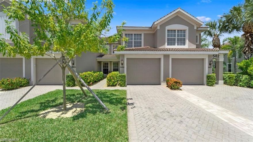 AVAILABLE MARCH - APRIL 2026  Tastefully furnished First floor two bedroom 2 bath with den carriage home located in extremely desirable Colonial Country Club. Sit on your lanai with your favorite beverage and overlook the water and watch the sunset. If you have been looking for full amenities in a country club community with a great location - you have arrived!! It is all here at Colonial Country Club. A full service clubhouse with fine and casual dining, a recreation complex including eight Har-Tru tennis courts, two hard courts, five pickle ball courts, and 2 bocce courts along with a full service tennis Pro Shop. Enjoy your neighborhood pool or the main community pool and jacuzzi and a poolside snack bar. There is an indoor fitness center and private massage rooms. With its entry directly on Colonial Blvd., a Lee County east-west thoroughfare, and being near Interstate 75, Southwest Florida's main north south transportation artery, getting around is a breeze. Close to shopping, dining and Fort Myers International airport.