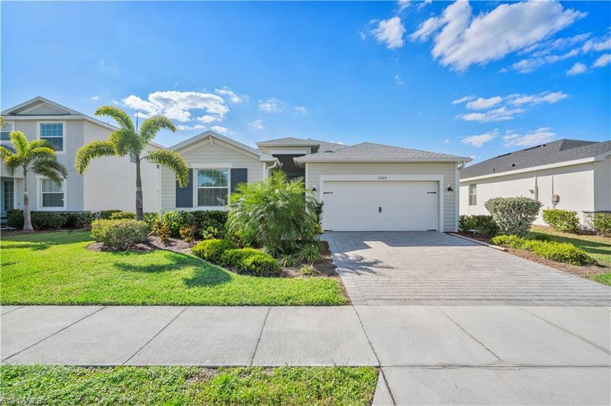 Welcome to this stunning Sylvester model by Lennar featuring 4 bedrooms and 3 full bathrooms with a smart triple split bedroom layout that includes a private guest ensuite perfect for added comfort and privacy. This beautifully maintained home offers stylish 12"x24" ceramic tile throughout the main living areas and luxury vinyl plank flooring in all bedrooms with no carpet anywhere. Enjoy indoor outdoor living on the screened in lanai overlooking a fully fenced west facing backyard where you can relax and take in breathtaking Florida sunsets. Located in Babcock Ranch America’s first solar powered town this home provides both modern comfort and peace of mind with innovative storm resilient infrastructure that has proven reliable through major storms while maintaining power and internet. Residents enjoy an unmatched lifestyle with resort style pools scenic walking and biking trails expansive parks and a vibrant town center. The Shoppes at Yellow Pine offers dining and retail options including Five Guys, Papa John's, Panera Bread, Oar & Iron Raw Bar & Grill, Marshalls, Ace Hardware, Five Below and Ulta Beauty along with medical offices and additional services all just minutes away. Experience the best of community living with weekly events like Food Truck Fridays and Saturdays featuring live music plus a lively Farmers Market every Sunday. Don’t miss this opportunity to live in one of Florida’s most innovative and sought after communities. Note listing photos do not reflect the LVP flooring.