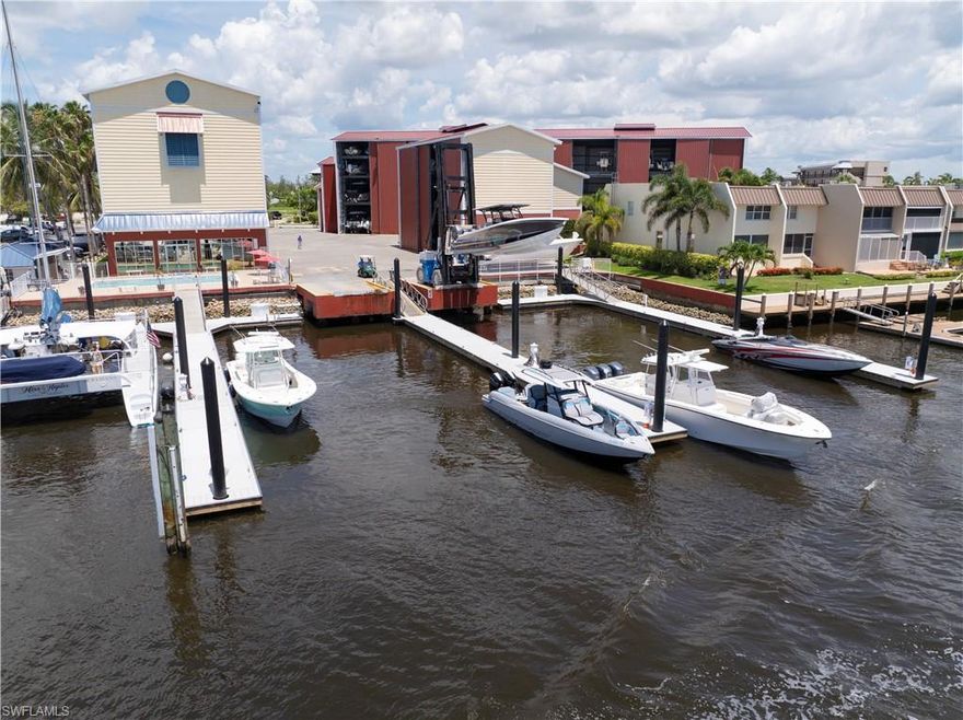 An exceptional opportunity for boaters seeking both convenience and peace of mind, this premium dry slip accommodates vessels up to approximately 45 feet in length, 10 feet in beam, and 15 feet in height, with a maximum wet weight of 12,000 pounds. Ideally positioned just minutes from the Gulf with direct access and no bridges, it offers a seamless path to open water for effortless cruising.

Designed for ease of ownership, the facility provides unlimited launch service, allowing your boat to be ready and waiting with just a quick call ahead. Whether planning a full day offshore or a last-minute sunset cruise, everything is handled for you.

Owners also enjoy access to a variety of desirable amenities, including ample parking, a heated resort-style pool, a private clubhouse for social gatherings, and convenient on-site ice. The secure dry storage environment offers year-round protection from the elements, helping preserve the condition and value of your vessel.

Rarely available and highly sought after, this is a fantastic opportunity to enhance your boating experience in one of the area’s most desirable marina communities.