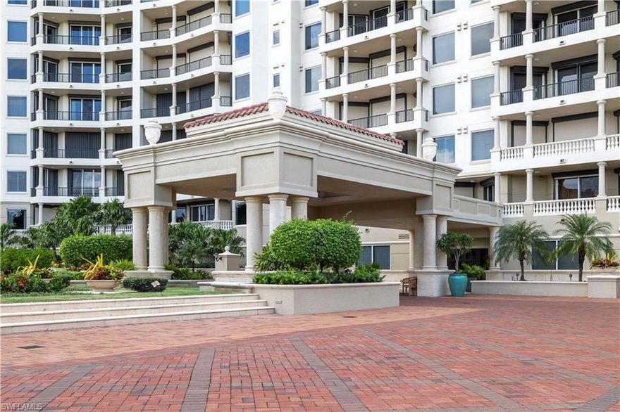 Enter this beautiful 4 bedroom 3 1/2 bath furnished condo in Bay Colony from your private elevator and feel like you are living in a private home with a ribbon view of the Gulf of Mexico. The Trieste in Bay Colony and offers great amenities including a state of the art fitness center, library, theatre room with tiered seating, conference room and a 24 hour manned front desk. Enjoy all that Bay Colony offers, from its exclusive gated entrance and brick paved entryways to the world class tennis facilities and beach club. Bay Colony epitomizes luxury and sits on 200 acres with 2 miles of private beach. For golfers there is an opportunity to join Bay Colony Golf Club at Pelican Marsh which offers world class club, dining and golf facilities. Guest suites are available in the building