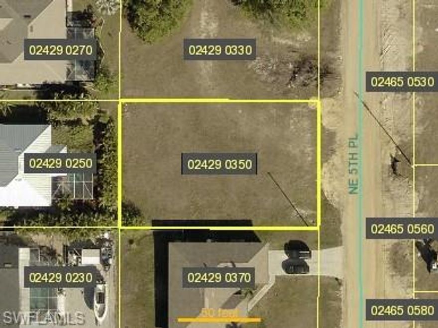 DISCOUNTED BEAUTIFUL LOT CONNECTED TO ALL CITY UTILITIES!!!  Discover this spacious vacant lot located in the rapidly developing northeast corridor of Cape Coral.
The property offers ample space for a single-family residence. Whether you're a builder, investor, or future homeowner, this parcel is a smart buy in an up-and-coming area. 
Just minutes from shopping, dining, schools, and parks, it’s the perfect canvas for your Florida dream home.
