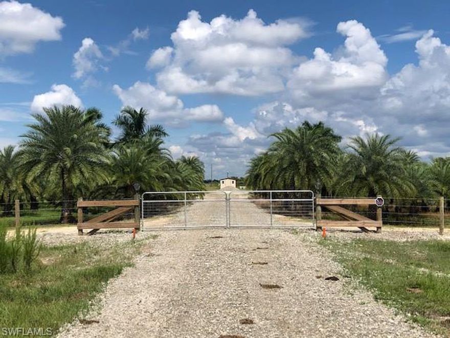 Fantastic Opportunity To Own and Operate Your Own Business!  This Fully Developed 21.5 Acre Palm Tree Nursery Has Electricity, Water, Septic, Irrigation, and 3 Lakes In Place.  This Beautifully Manicured Property Has A Valuable Inventory of Hundreds Of Palms Of Various Sizes As Well As Other Marketable Trees.  The Property Is Fully Fenced And Gated With High Quality Fencing; It Is Equipped With A Large Pole Barn, A Storage Trailer w/Workshop, And Has A Well And Pump House.  Sale Includes A Kubota Track Loader, A Kubota ATV, and an Air Conditioned Office Trailer w/Separate Kitchen.  With Over $550,000 Of Land Improvements, This Property Would Be Ideal For Building An Executive Lake Home On Either One Of The 3 Lakes or A Family Compound.  Zoning Would Allow Buyer To Live On The Property As Well As Operate The Business As Desired.  Equipment and Tree Inventory Are Roughly Valued At $560,000.  Located Approximately 7 Miles From I-75.